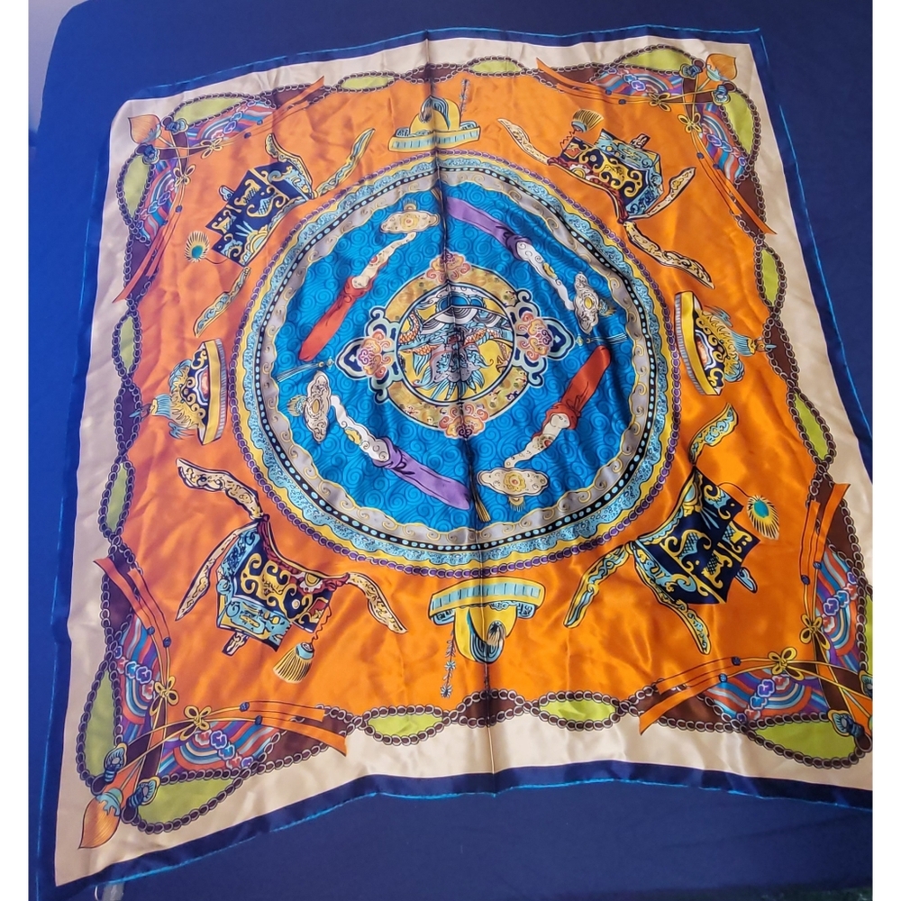 NWT Baoshidi Orange Scarf